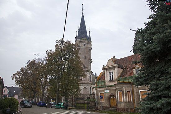 Bozkow, centrum wsi. EU, PL, Dolnoslaskie.